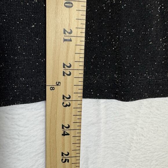 Vtg Sleeveless Tank Top Women's Size M Black Sparkle Glitter 90s Y2K Glam Party - Picture 7 of 7